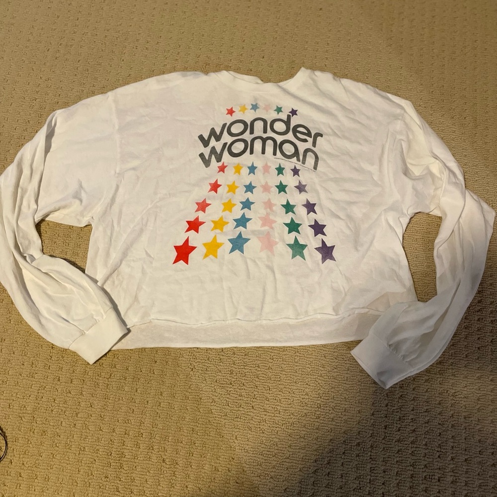 NWT Junk Food Wonder Woman crop tee- size L - Picture 6 of 6